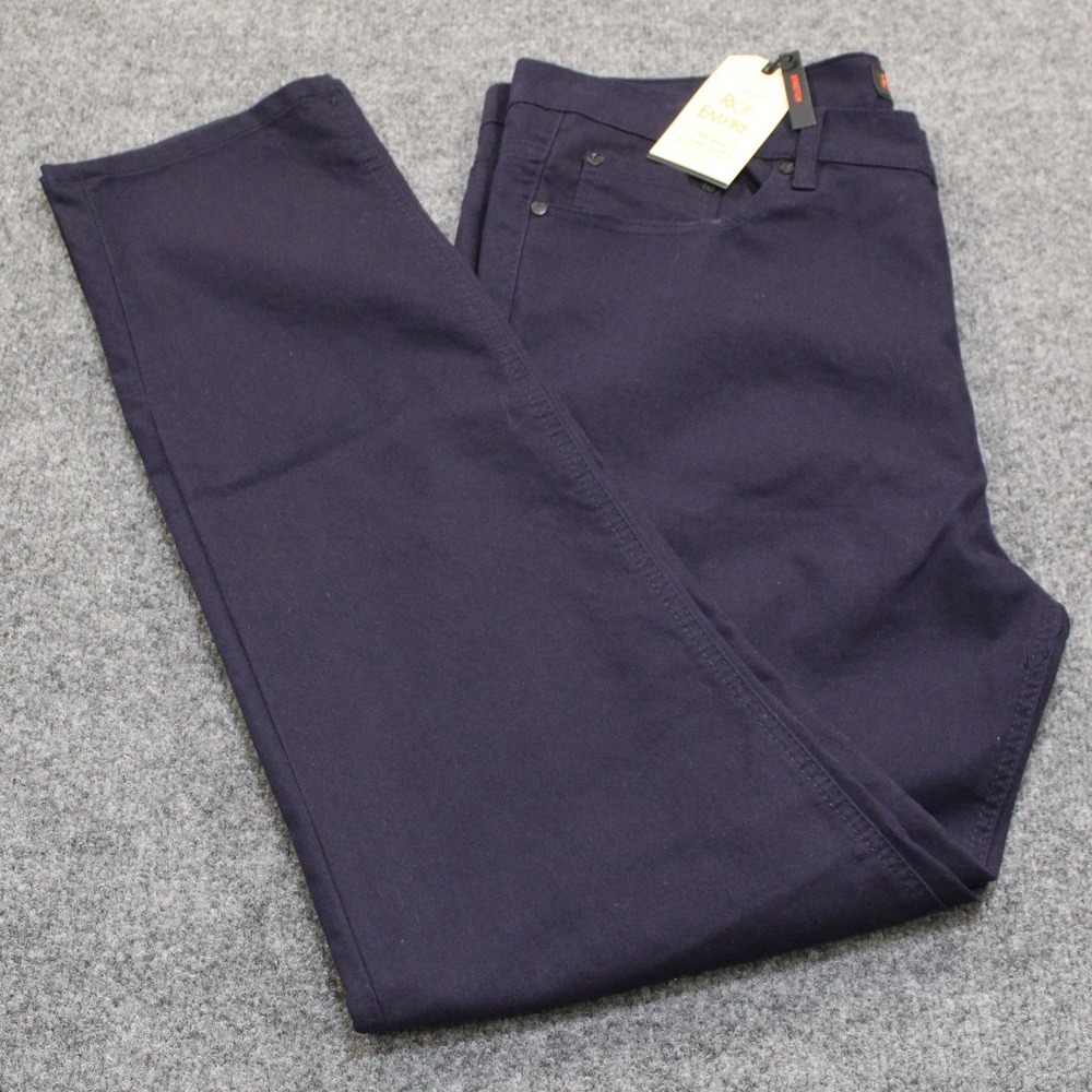Riot‎ Empire Mens Pants W40 L32 Blue Casual Chinos Trousers